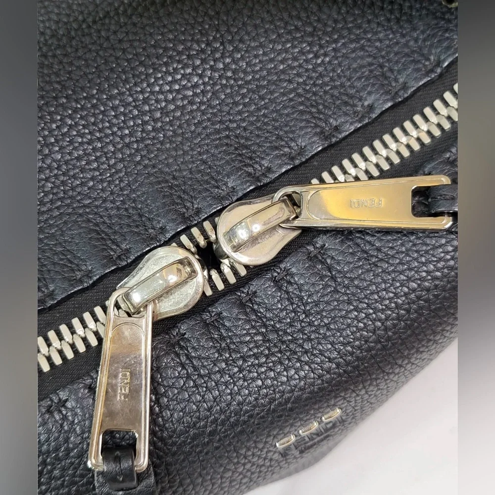 FENDI LEATHER SALLERIA HANDBAG 2WAY BAG